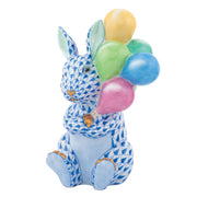Herend Balloon Bunny Figurines Herend Blue 
