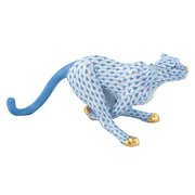 Herend Small Cheetah Figurines Herend Blue 