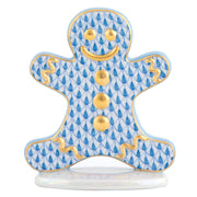 Herend Gingerbread Man Figurines Herend Blue 