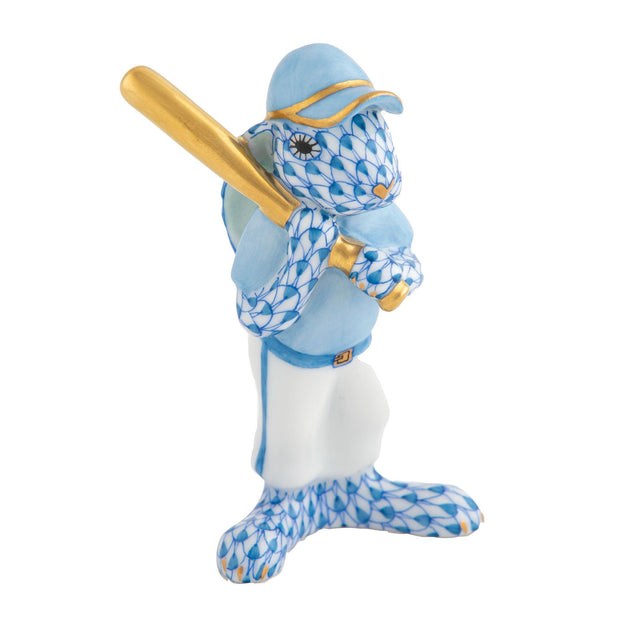 Herend Baseball Bunny Figurines Herend Blue 