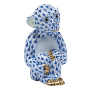 Herend Little Monkey Figurines Herend Sapphire 