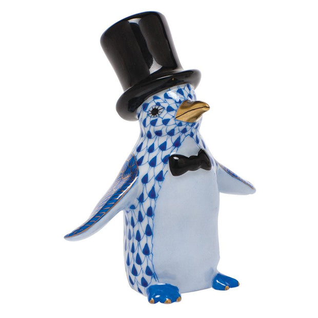 Herend Tuxedo Penguin Figurines Herend Sapphire 