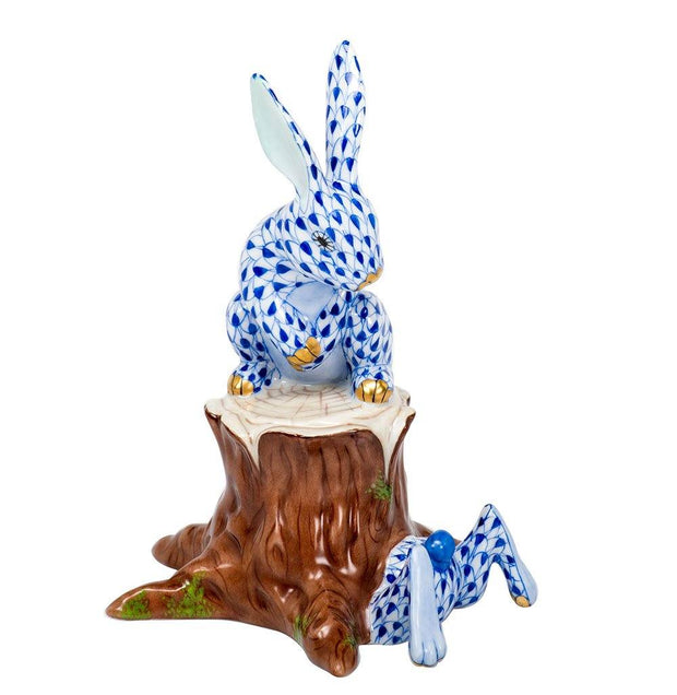 Herend Down The Rabbit Hole Figurines Herend Sapphire 