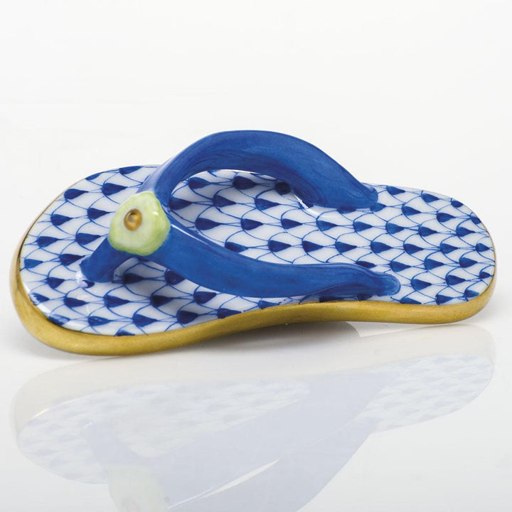 Herend Flip Flop Figurines Herend Sapphire 