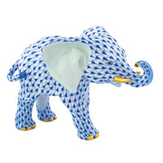 Herend Roaming Elephant Figurines Herend Sapphire 