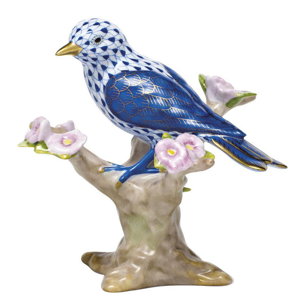Herend Mountain Bunting Figurines Herend Sapphire 