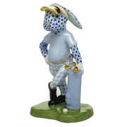 Herend Golf Bunny Figurines Herend Sapphire 