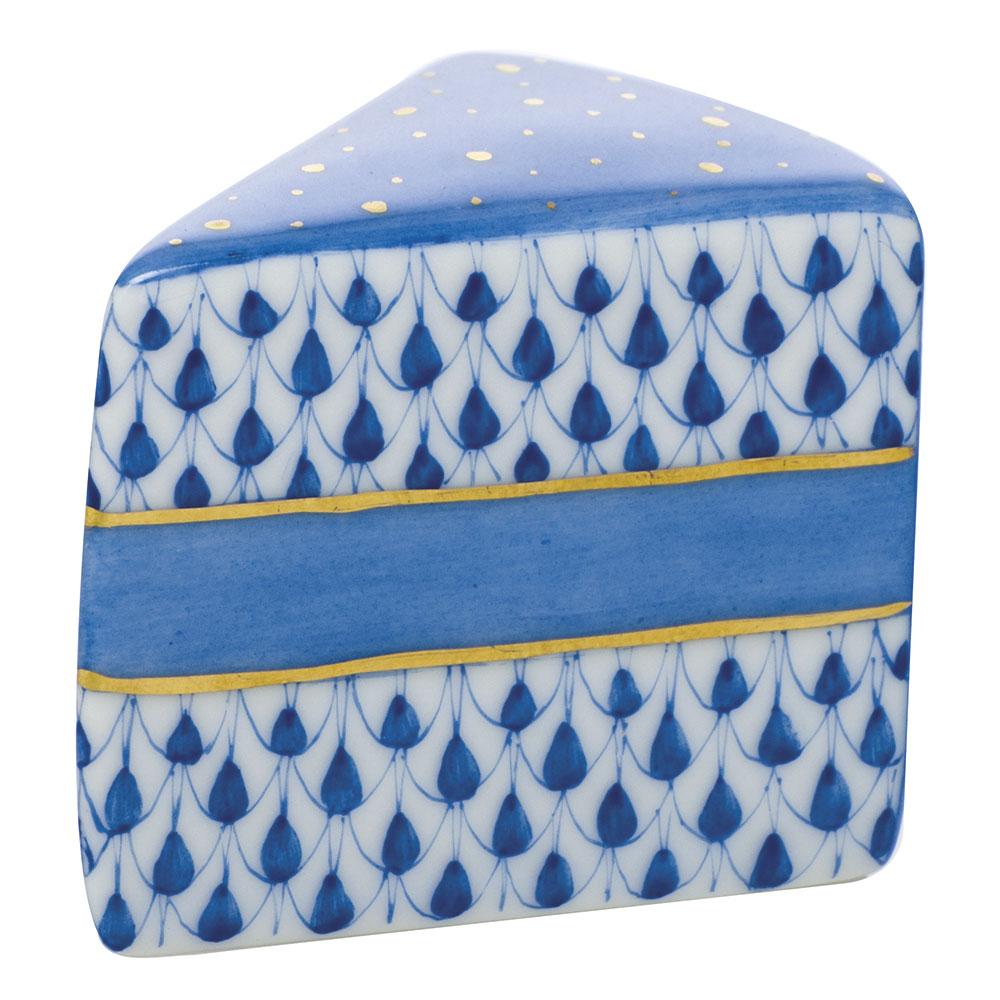 Herend Slice Of Cake Figurines Herend Sapphire 