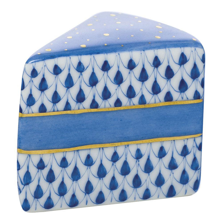 Herend Slice Of Cake Figurines Herend Sapphire 