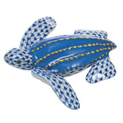 Herend Young Leatherback Turtle Figurines Herend Sapphire 