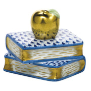 Herend Apple On Books Figurines Herend Sapphire 