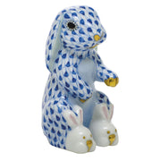Herend Bunny Slippers Figurines Herend Sapphire 