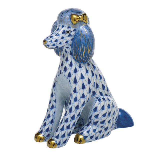 Herend Poodle Figurines Herend Sapphire 