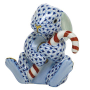 Herend Candy Cane Bunny Figurines Herend Sapphire 