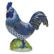 Herend Proud Rooster Figurines Herend Sapphire 