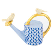 Herend Watering Can With Birds Figurines Herend Sapphire 