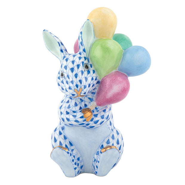 Herend Balloon Bunny Figurines Herend Sapphire 