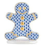 Herend Gingerbread Man Figurines Herend Sapphire 