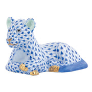 Herend Young Lion Figurines Herend Sapphire 