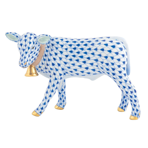 Herend Calf With Bell Figurines Herend Sapphire 
