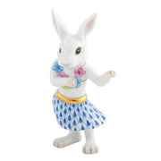 Herend Hula Bunny Figurines Herend Sapphire 