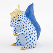 Herend Squirrel With Leaf Figurines Herend Sapphire 