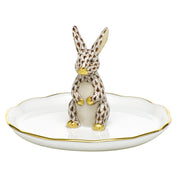Herend Bunny Ring Holder Figurines Herend Chocolate 