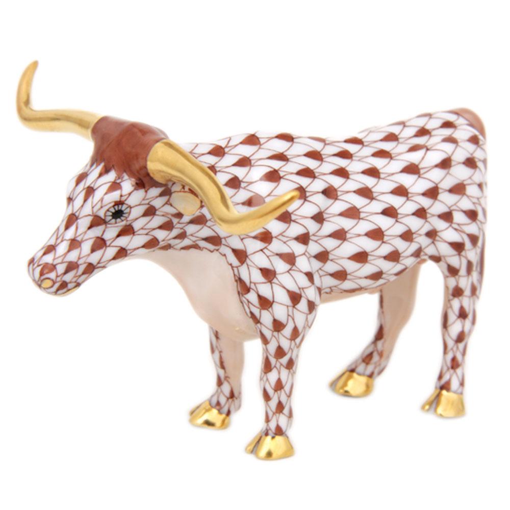 Herend Longhorn Figurines Herend Chocolate 