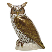 Herend Great Horned Owl Figurines Herend Chocolate 