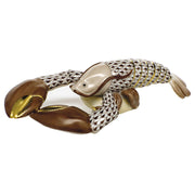 Herend Small Lobster Figurines Herend Chocolate 