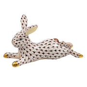 Herend Lounging Bunny Figurines Herend Chocolate 