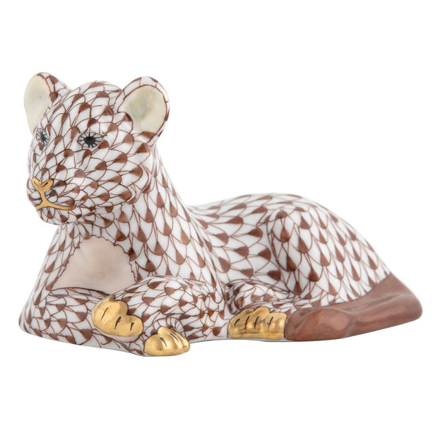Herend Young Lion Figurines Herend Chocolate 