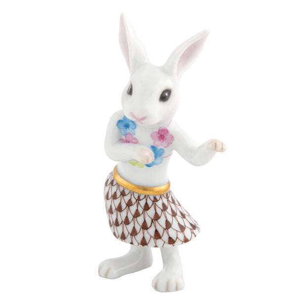 Herend Hula Bunny Figurines Herend Chocolate 