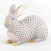 Herend Large Lying Bunny Figurines Herend Chocolate 