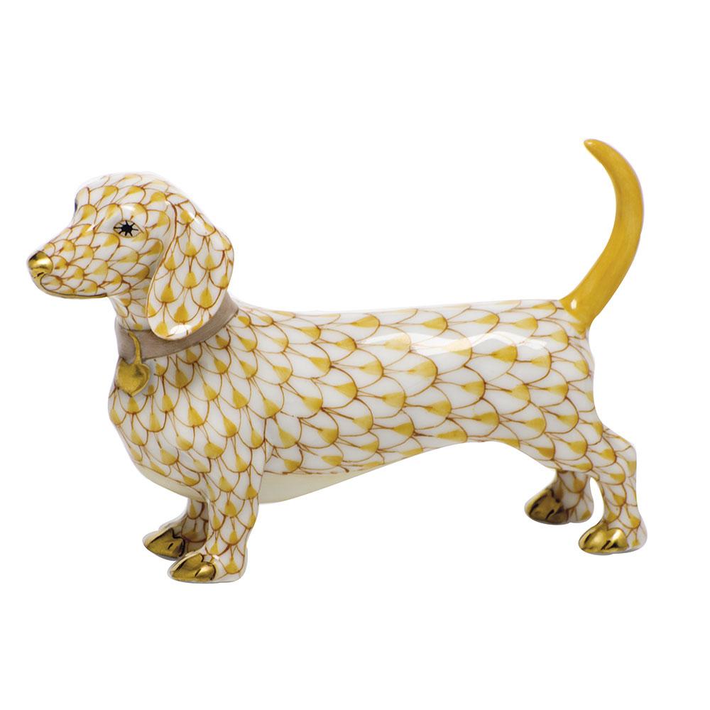 Herend Dachshund Figurines Herend Butterscotch 