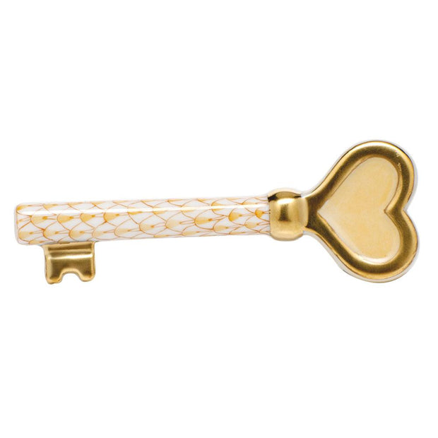 Herend Key To My Heart Figurines Herend Butterscotch 