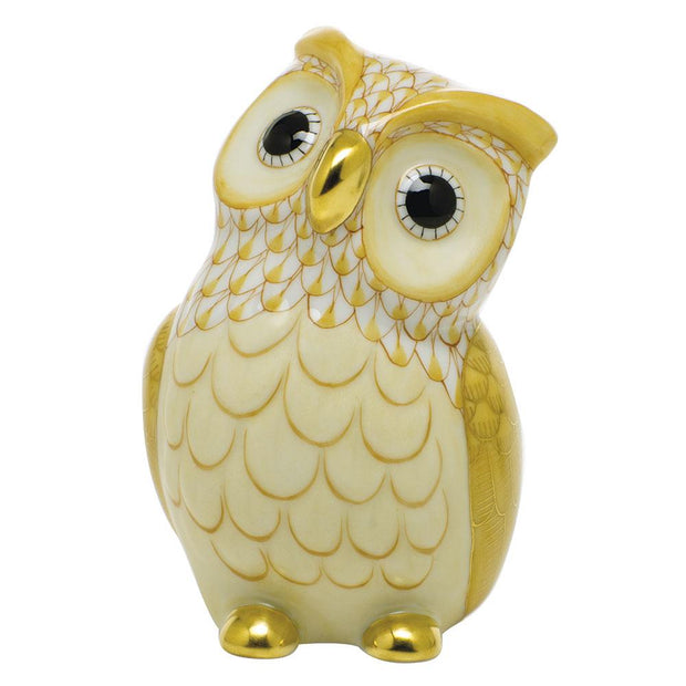 Herend Owl Figurines Herend Butterscotch 