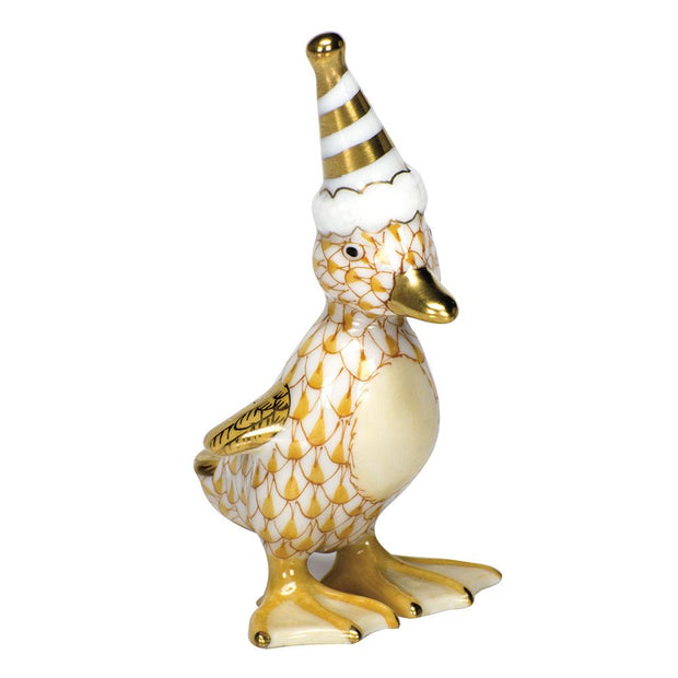 Herend Party Duckling Figurines Herend Butterscotch 