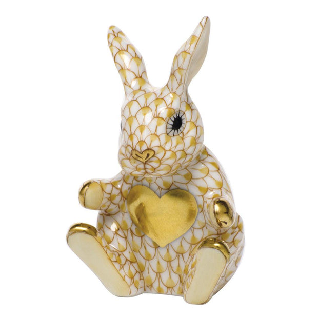 Herend Sweetheart Bunny Figurines Herend Butterscotch 