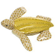 Herend Young Leatherback Turtle Figurines Herend Butterscotch 