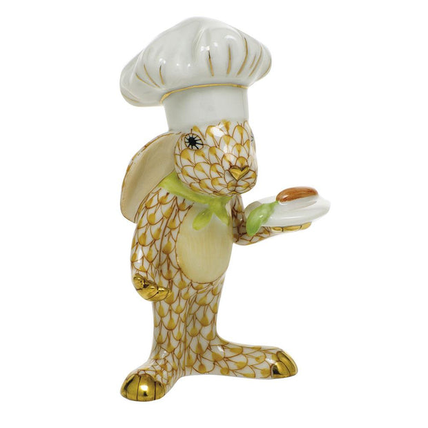 Herend Chef Bunny Figurines Herend Butterscotch 