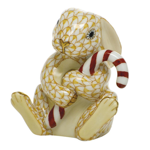 Herend Candy Cane Bunny Figurines Herend Butterscotch 