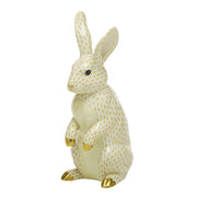 Herend Large Standing Rabbit Figurines Herend Butterscotch 