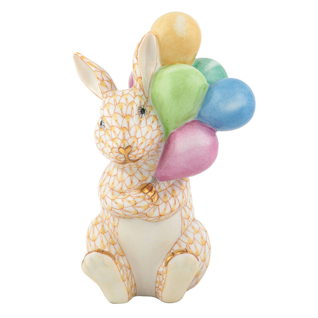 Herend Balloon Bunny Figurines Herend Butterscotch 