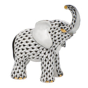 Herend Young Elephant Figurines Herend Black 