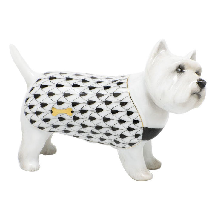 Herend West Highland Terrier Figurines Herend Black 