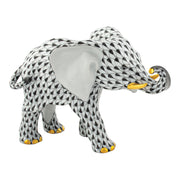 Herend Roaming Elephant Figurines Herend Black 