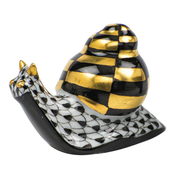Herend Baby Snail Figurines Herend Black 