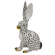 Herend Jack Rabbit Figurines Herend Black 