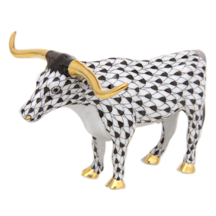 Herend Longhorn Figurines Herend Black 